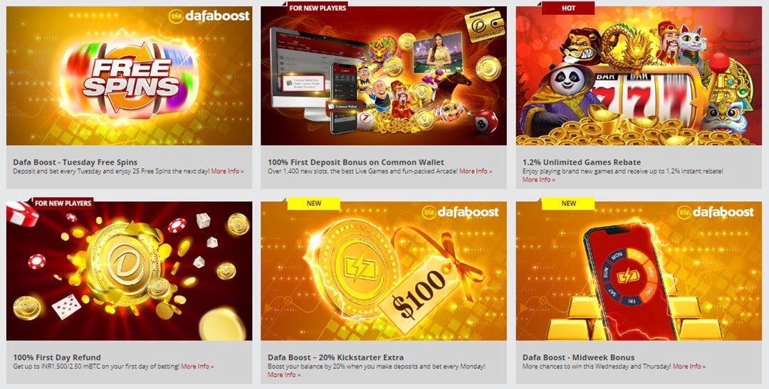Dafabet common wallet promotions